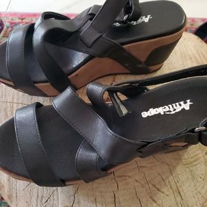 Black Antelope Sandals